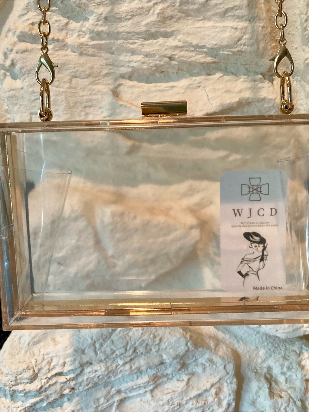 NWT Clear Minaudière crossbody bag/ clutch - Picture 4 of 12